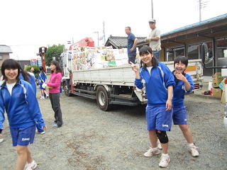資源回収 深谷市立藤沢中学校